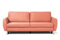 sofa FARO 3-osobowa rozkładana łososiowy tk. castel 55