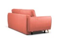 sofa FARO 3-osobowa rozkładana łososiowy tk. castel 55