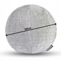poduszka FLUFFY BALL miękka okrągła kula Ø 30 cm szara