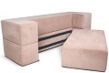 sofa JUST! rozkładana tk .aragon bladoróżowa