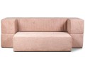 sofa JUST! rozkładana tk .aragon bladoróżowa