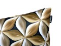 poduszka 45x45 geometryczny wzór czarno-brązowy