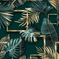 bieżnik 40x200 wzór palmy zielone