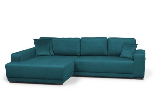 narożnik MAX lewy rozkładany niebieski tk.element 13