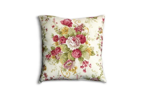 poduszka 40x40 motyw kwiatowy tkanina: loneta botanico