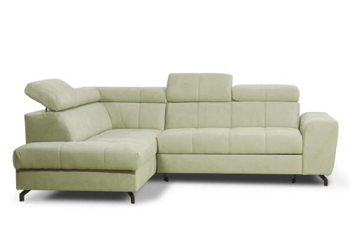 narożnik MEGIS lewy rozkładany beżowy tk.solar 16