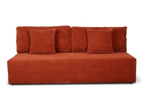 sofa BOVA 3-osobowa rozkładana ceglasta tk.lincoln 52