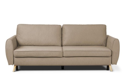 sofa FARO 3-osobowa rozkładana brązowa tk.castel 20