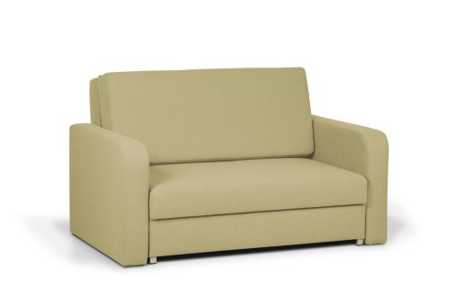 sofa RINO II  2-osobowa rozkładana z pojemnikiem beżowa tk. soro 23