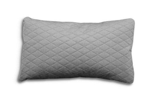 poduszka 50x30 tkanina: fancy jasnoszara pikowana