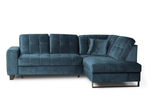 narożnik GALAXY prawy rozkładany granatowy tk.monolith 77