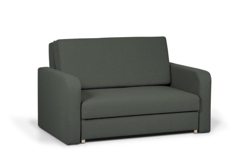 sofa RINO II  2-osobowa rozkładana z pojemnikiem ciemno szara tk. soro  97