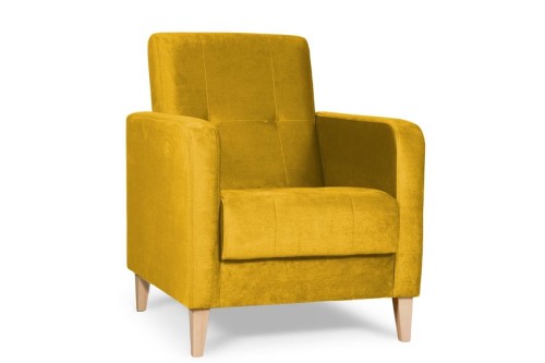 fotel OXFORD wypoczynkowy żółty tk.kronos 1