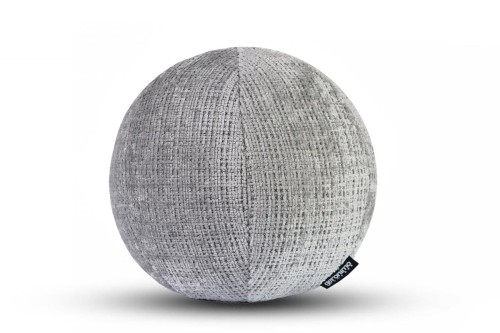 poduszka FLUFFY BALL miękka okrągła kula Ø 30 cm szara