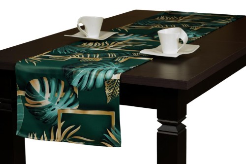 bieżnik 40x200 wzór palmy zielone