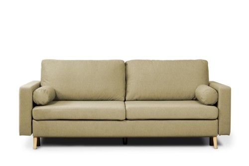 sofa XARA 3-osobowa rozkładana brązowa tk.castel 20