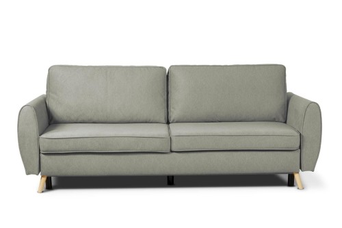 sofa FARO 3-osobowa rozkładana szara tk.castel 93