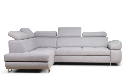 narożnik DOVER lewy rozkładany szary tk.gemma 86