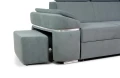 sofa SPECTRO 3-osobowa rozkładana popielata tk. mono 247