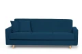 zestaw MALMO wersalka + 2 fotele granatowy tk.matt velvet 79
