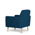 zestaw MALMO wersalka + 2 fotele granatowy tk.matt velvet 79