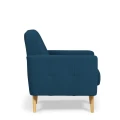 zestaw MALMO wersalka + 1 fotel granatowy tk.matt velvet 79