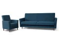 zestaw GAMMA wersalka + 1 fotel granatowy tk.uttario velvet 2967