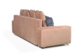 sofa TOKYO 3-osobowa rozkładana różowa tk.monolith 63/97