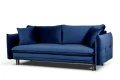 sofa LENOX 3-osobowa rozkładana granatowa tk. bluvel 86
