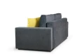 sofa TOMMY 3-osobowa rozkładana popielata tk.orinoco 96/40/85