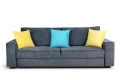 sofa TOMMY 3-osobowa rozkładana popielata tk.orinoco 96/40/85