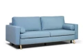 sofa XARA 3-osobowa rozkładana niebieska tk. castel 74