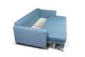sofa XARA 3-osobowa rozkładana niebieska tk. castel 74