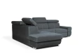 narożnik ATLANTIS lewy rozkładany popielaty tk.letto 99
