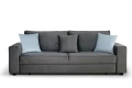 sofa TOMMY 3-osobowa rozkładana popielata tk.kronos 15 / paros 5