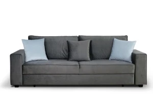 sofa TOMMY 3-osobowa rozkładana popielata tk.kronos 15 / paros 5