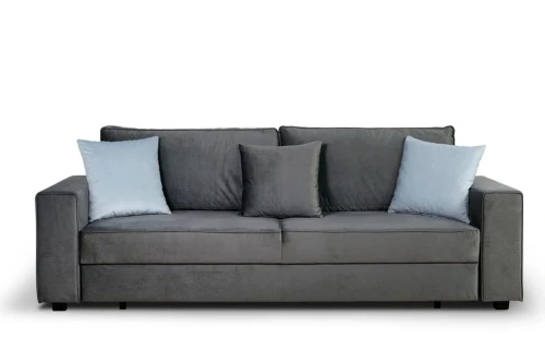 sofa TOMMY 3-osobowa rozkładana popielata tk.kronos 15 / paros 5