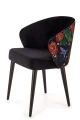 krzesło CANELLI 5  tkanina Magic Velvet 2219 / kolibry, drewno czarne