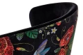 krzesło CANELLI 5  tkanina Magic Velvet 2219 / kolibry, drewno czarne