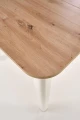 stół TIVOLI  dąb artisan / biały