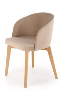 krzesło BELLUNO 2   tkanina Solo 652, drewno dąb artisan
