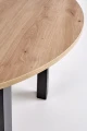 stół RAPALLO okrągły dąb artisan / czarny