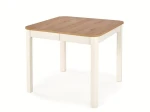 stół TIVOLI  dąb artisan / biały