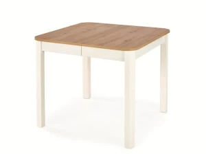 stół TIVOLI  dąb artisan / biały