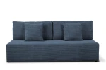 sofa BOVA 3-osobowa rozkładana granatowa tk.lincoln 77