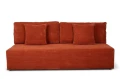 sofa BOVA 3-osobowa rozkładana ceglasta tk.lincoln 52