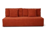 sofa BOVA 3-osobowa rozkładana ceglasta tk.lincoln 52