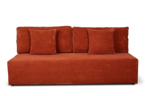 sofa BOVA 3-osobowa rozkładana ceglasta tk.lincoln 52