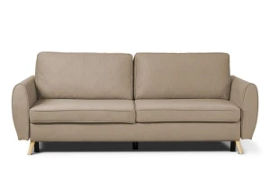 sofa FARO 3-osobowa rozkładana brązowa tk.castel 20
