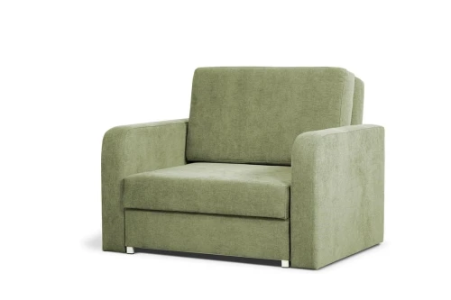 sofa RINO I  1-osobowa rozkładana z pojemnikiem jasno szara tk. soro 90